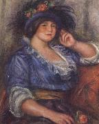 Pierre Renoir Young Girl with a Rose (Mme Colonna Romano) Spain oil painting artist